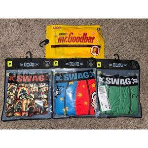 Lot Of 4‎ Variety SWAG Men's Boxer Briefs Underwear Size Small 28"-30"